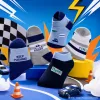 【 Contact Customer Service for Inquiry 】 Little Doctor's five pairs of colorful cartoon children's socks, 12 pairs in a box, pure cotton anti-odor zero formaldehyde boys' socks and students' socks Specification image
